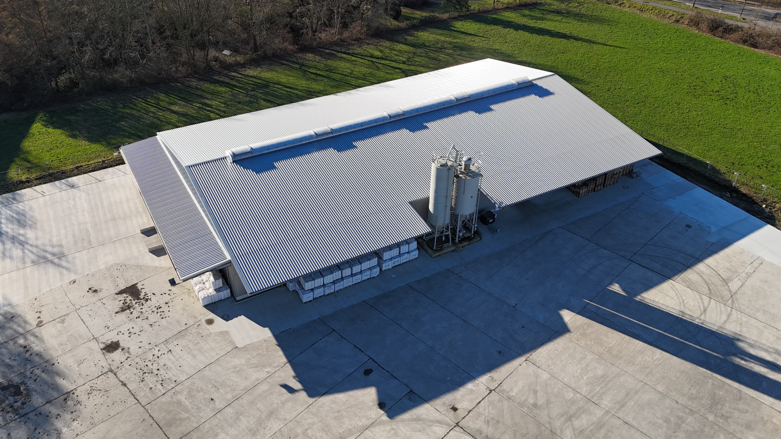 Neue Fertiggutlagerfläche